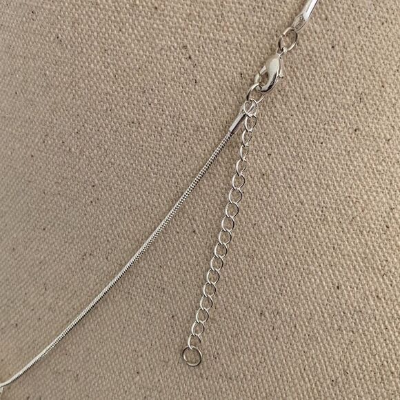 2 Heart Pendant Necklace Set made with Swarovski Crystals, Friendship Love Gift - Picture 8 of 9